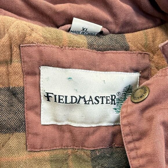 Vintage Fieldmaster Flannel Lined Quilted Rust Vest Men’s XL Outdoor Chore Denim - Picture 9 of 10